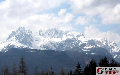 Aussicht von der Almhütte Glanzer