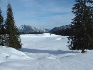 Skigebiet in den Tuxer Alpen